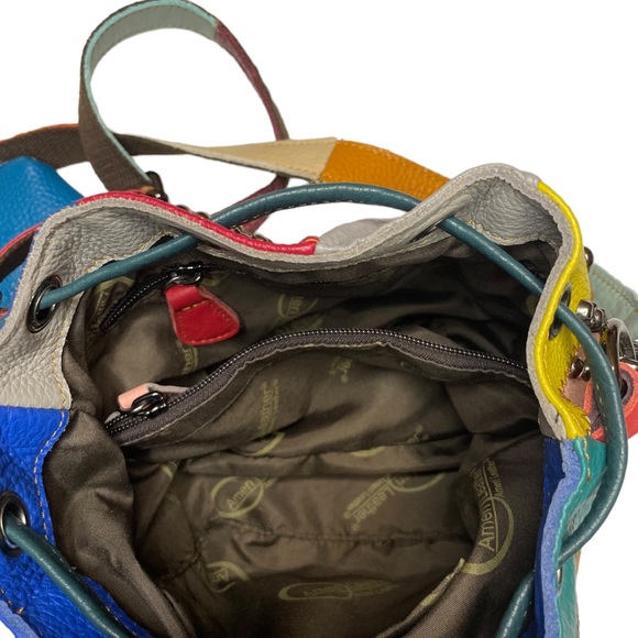 Amerileather Bags Amerileather Skull Studded Patch Leather Bag